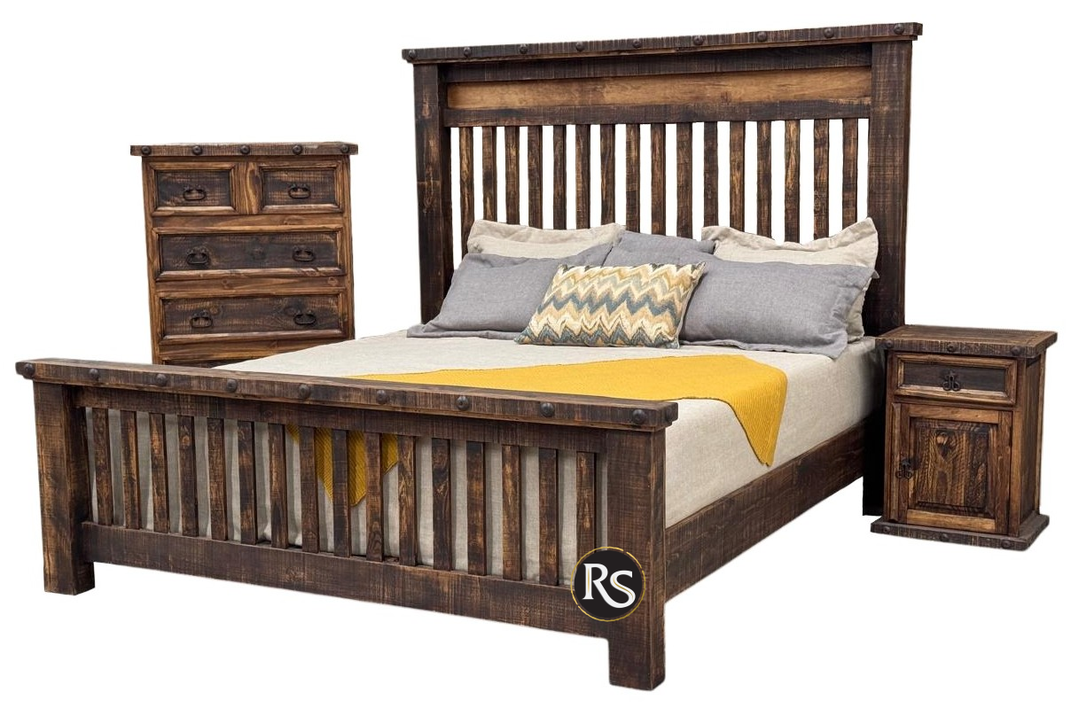 CAMA DENTON RUSTICA Q.S