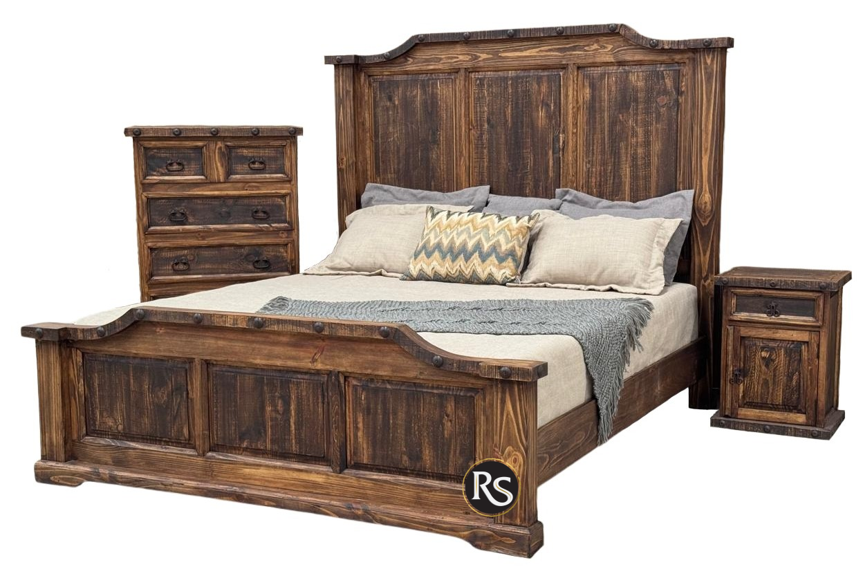 CAMA LUBBOCK RUSTICA Q.S